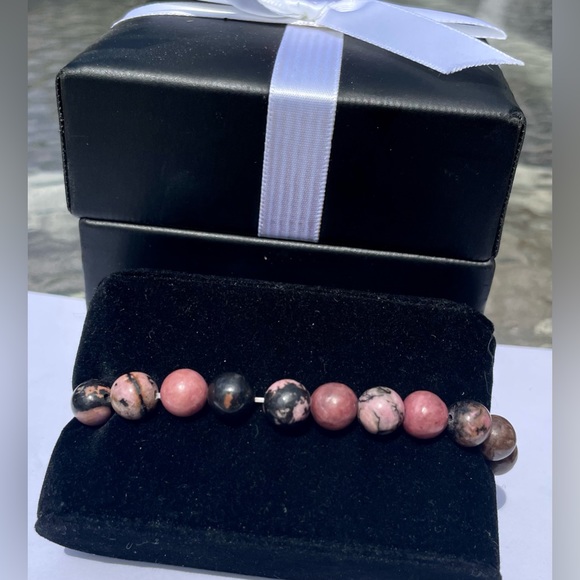 BOGO FREE -Rhodonite Natural Stone Bracelet 💕 - Picture 2 of 3